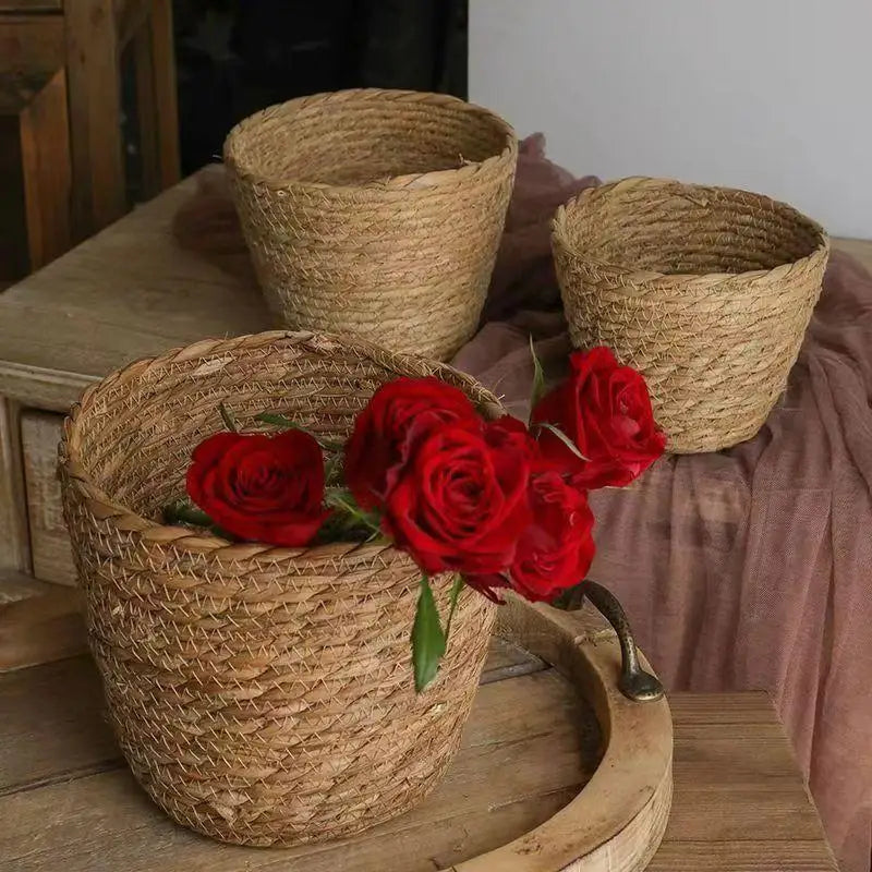 paniers jardinage tissage corde naturel rustique boho chic taille