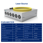machine laser nettoyage rouille peinture oxyde portable écran tactile lance pistolet câble gris certification