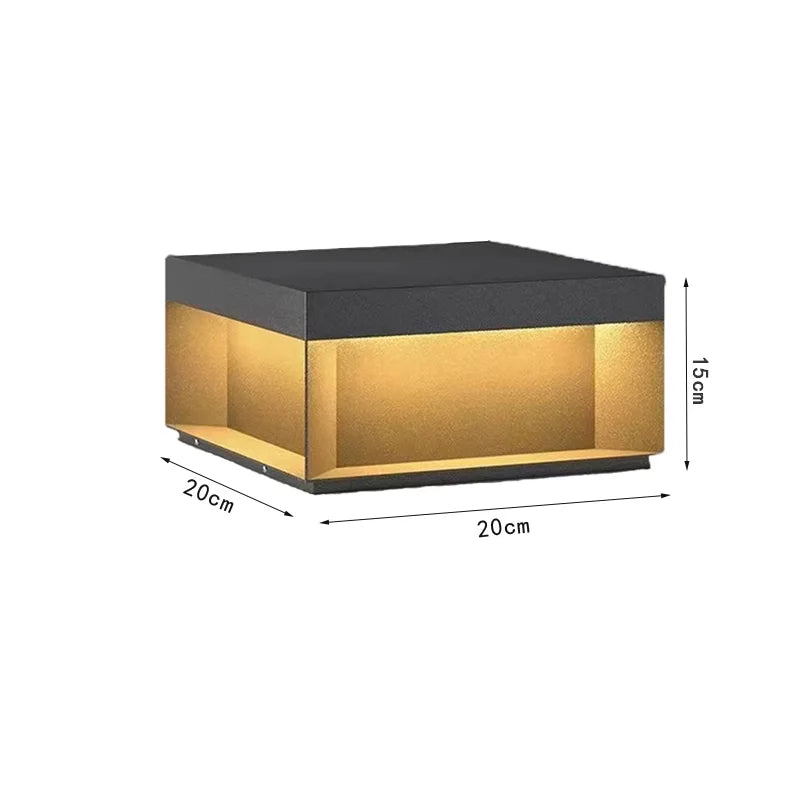 lampe solaire led moderne clôture extérieure noir mat étanche 249 flux lumineux 11w 3mètres