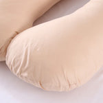 coussin maternité rose uni confortable blanc marron 70x130cm respectueux environnement