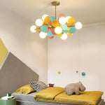 Suspension lumineuse moderne verre dépoli blanc bleu clair jaune rose orange pince suspension