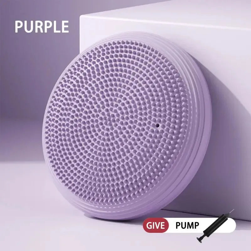 disque massage rose clair texturé surface moderne caoutchouc naturel épais qualité senior absorption shocks