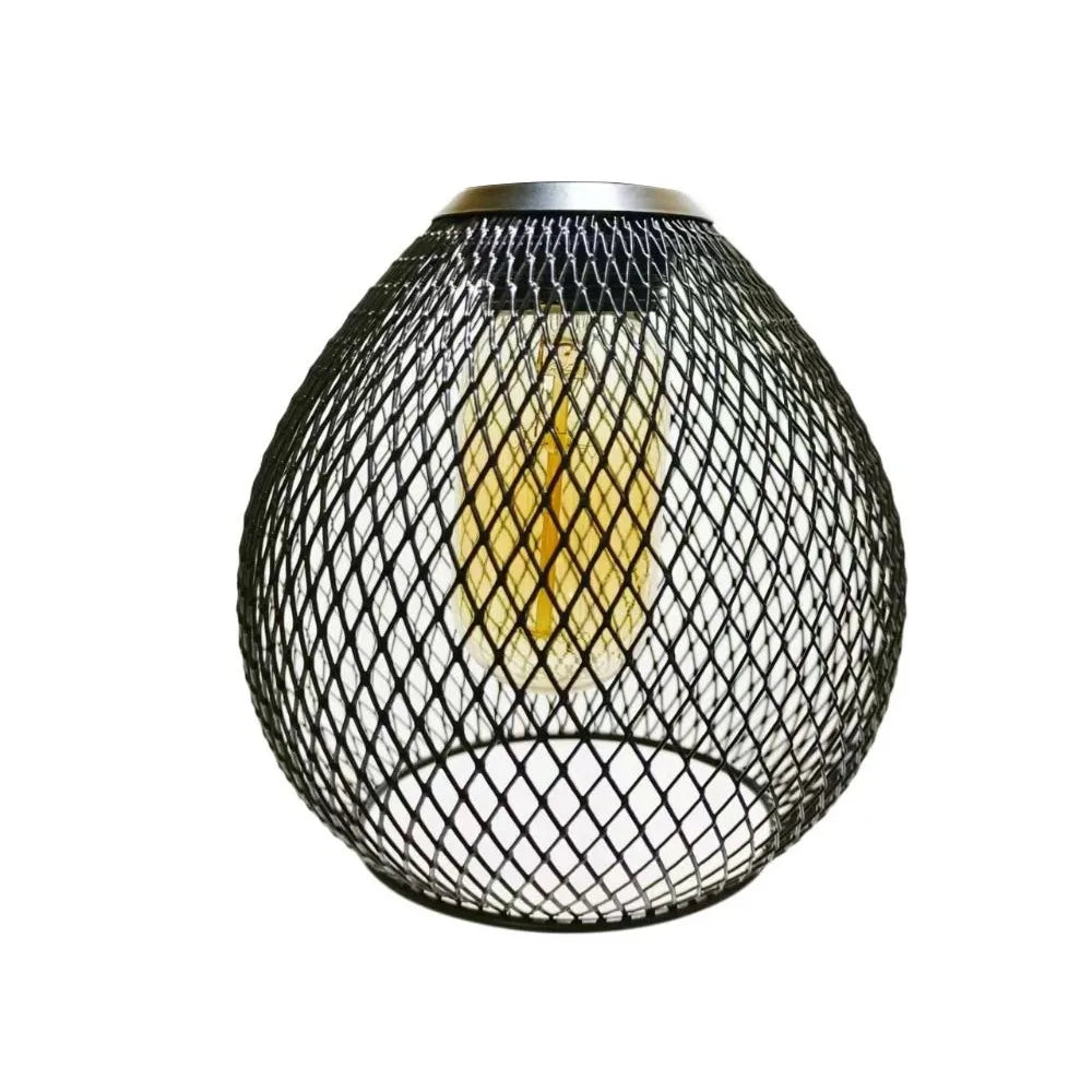 lampe suspendue moderne fer maille géométrique blanc noir doré opaques
