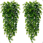 plante artificielle verte vigne suspendue feuilles rondes moderne extérieur décoration mur accrochée cordelette bricolage