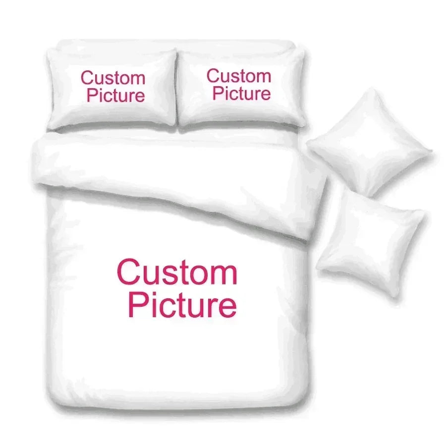 ensemble literie coton blanc impression 3d fermeture eclair duvet taies oreillers moderne minimaliste personnalisable
