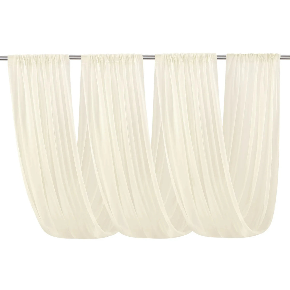 rideau transparent moderne blanc motifs floraux événements anniversaires fêtes mariage