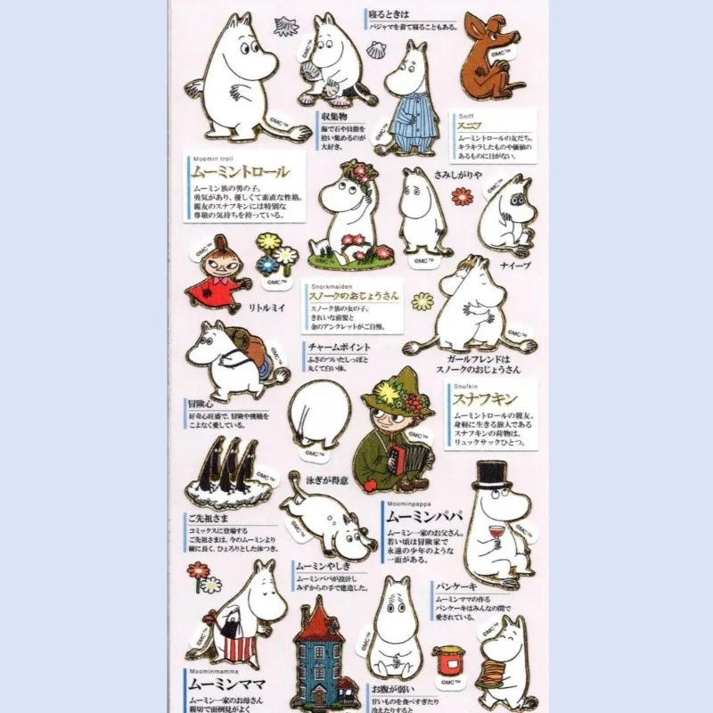 stickers moomin personnages floral animaux portable étudiant téléphone portable ordinateur portable