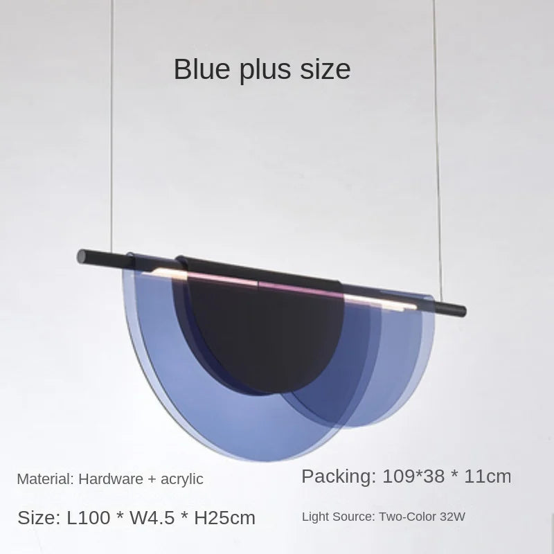 suspension lumineuse moderne blanc beige doré demi cercles translucides opaques chambre salon