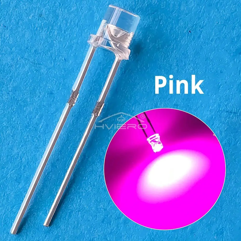 ampoule led transparente plat couleurs bleu vert rouge blanc chaud Jaune white orange pink