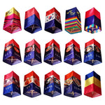 lanternes décoratives traditionnelles coréennes rouge bleu jaune blanc noix motifs nourriture textes coréens clips