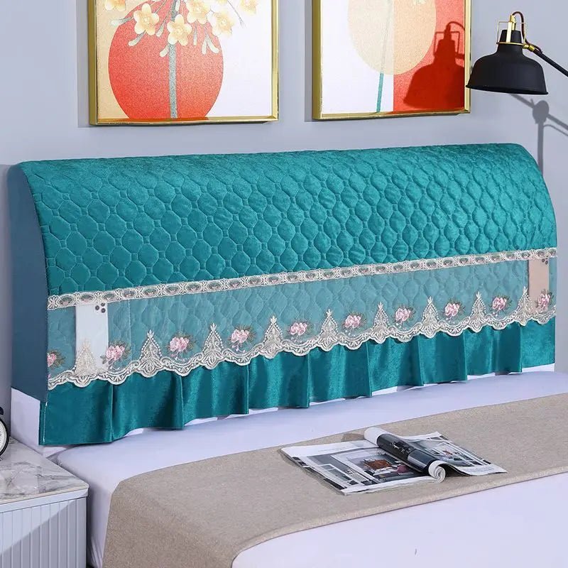 Couvre-tête de lit matelassé tout enveloppant en couleur bordeaux