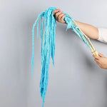 rubans decoratifs festifs bleu rouge blanc violet rose vert jaune gris texture crepon franges
