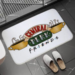 tapis central perk friends blanc vert noir moderne logo bienvenue salon chambre bain