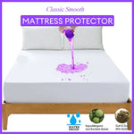 protège matelas blanc anti acariens élastique imperméable 100 polyester simple usage