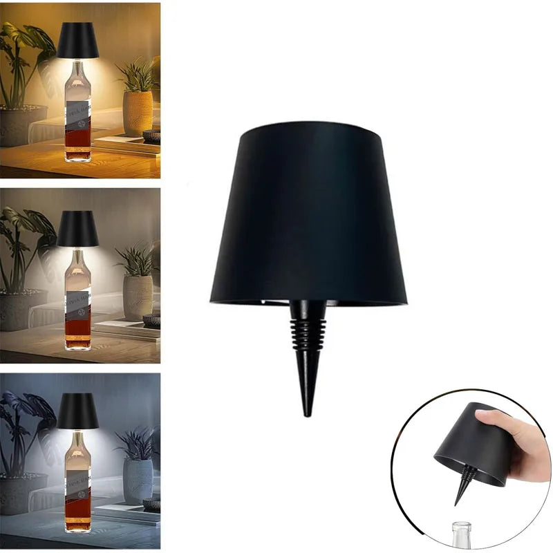 lampe table rechargeable led noir moderne interrupteur tactile adaptable chambre