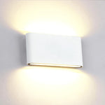 applique murale moderne aluminium gris blanc led étanche ip65 chambre cuisine salle manger