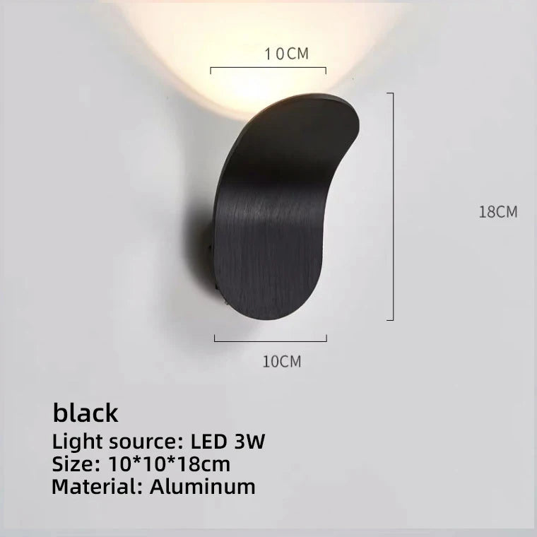 lampes murales modernes led noir bronze or argent cuisine chambre coucher salle manger