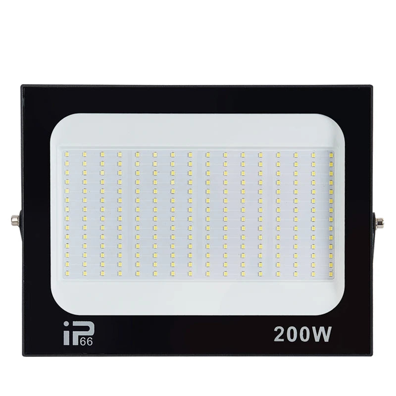 projecteur led extérieur moderne ip66 imperméable noir mat 100w 200w