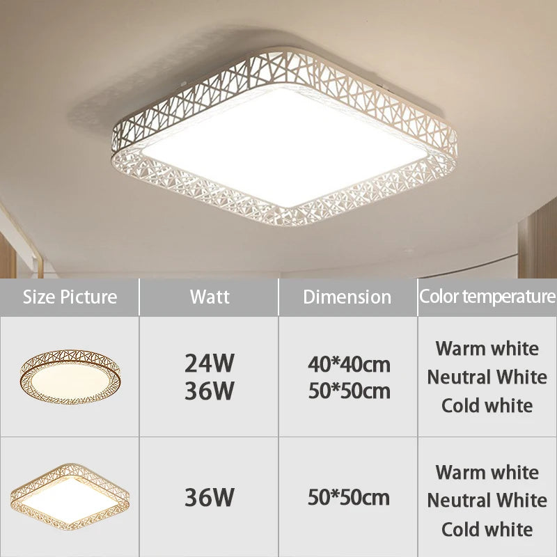 lampe blanc moderne structure géométrique 40cm 50cm énergie économie tactile