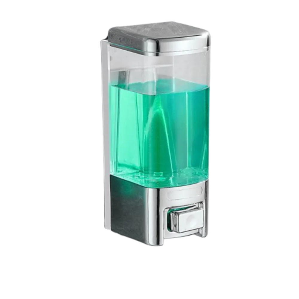 distributeur liquide blanc transparent moderne minimaliste adhésif bouton déclenchement compartiment liquide 68cm 195cm