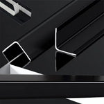 protections angle decoratives metallique brossee opalescente moderne noir argenté rose doré 90cm adhésives 4pièces