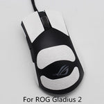 autocollants antiderapants noirs motif geometrique souris gaming rog gladius deux trois