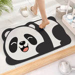 tapis bain absorbant antidérapant animaux cartoon noir blanc vert pandas koalas chats cochons