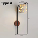 lampe murale moderne ampoule led noir marron beige blanc texture granulaire minimaliste fixée mur