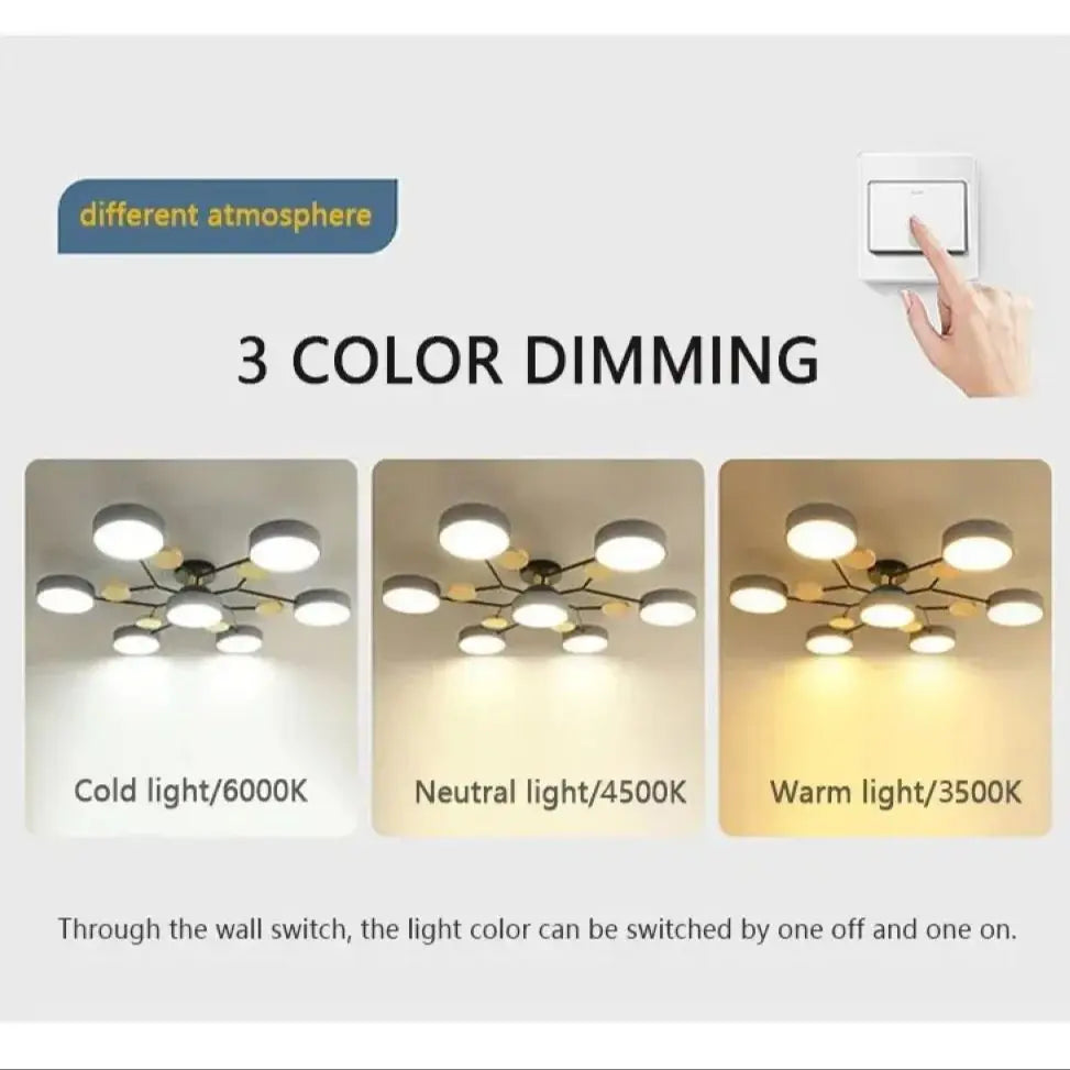 lampe moderne gris bois acrylique translucide led couleurs dimmable scandinave 220v