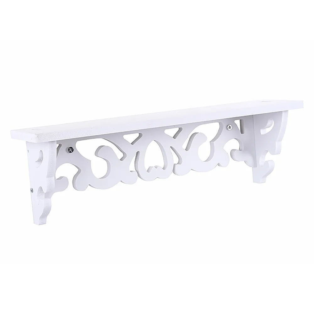 étagère murale blanche sculptée réutilisable classique fixations longues étagères gigognes multiples utilisations opaques sans