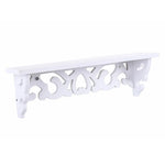 étagère murale blanche sculptée réutilisable classique fixations longues étagères gigognes multiples utilisations opaques sans