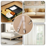 attaches lit clips métalliques couleur noir blanc beige pack 10pcs fixations housse matelas