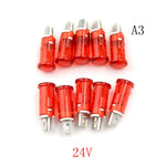 interrupteurs couleur orange vert rouge transparent modernes fixations lumière signalisation
