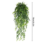 plantes artificielles suspendues vert feuilles fines moderne cordelette mariage anniversaire baby shower
