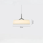 suspension lumineuse moderne minimaliste abat jour blanc structure marron texturé métal 90 260V