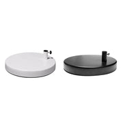 base lampe moderne métal noir blanc stable architectes 19cm diamètre minimaliste