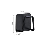 porte savon mural adhésif argenté noir blanc moderne minimaliste cuisine