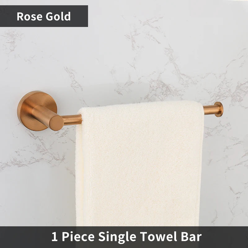 barre serviettes acier inoxydable or noir argent moderne lisse salle bain accessoire fixé