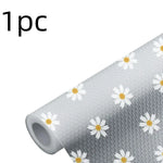 tapis protection meuble transparent blanc jaune fleur centre moderne adhésif