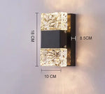 appliques murales modernes or blanc texturées éclairage dimmable trois couleurs contemporain