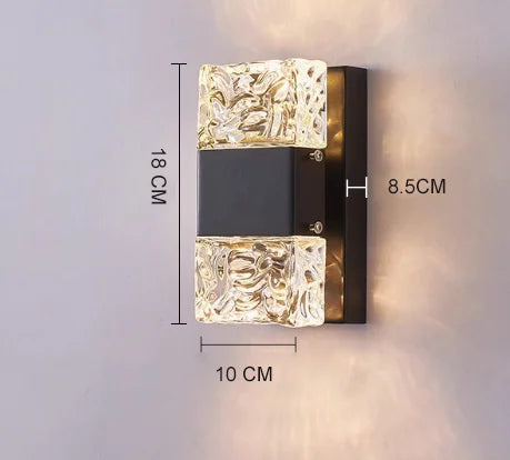 appliques murales modernes or blanc texturées éclairage dimmable trois couleurs contemporain