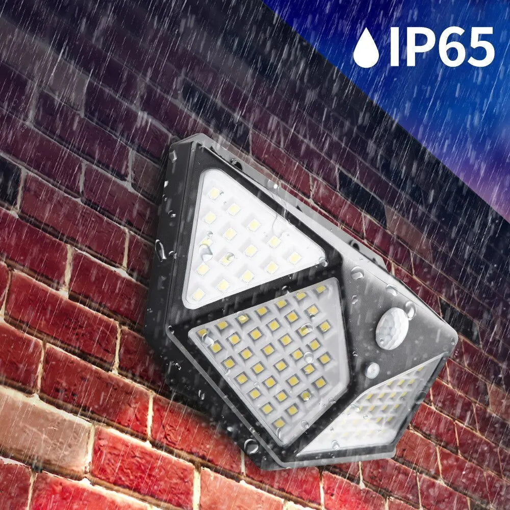 lampe solaire détecteur mouvement noir quadrillé moderne batterie panneau solaire capteur mouvementextérieur jardin rue