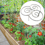 support plante métal résistant intempéries spirales gris vert jardin patioextérieur