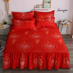 Ensemble complet sur un lit King avec taies d'oreiller