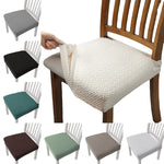 coussin chaise moderne tissé carreaux noir gris vert beige élasthanne polyester lavable adhésif protection
