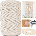 corde macramé coton beige tressée boho artisanale décoration maison durable haute qualité
