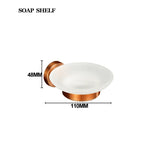 accessoires salle bain or rose finition brossée moderne porte savon papier toilette serviettes métal