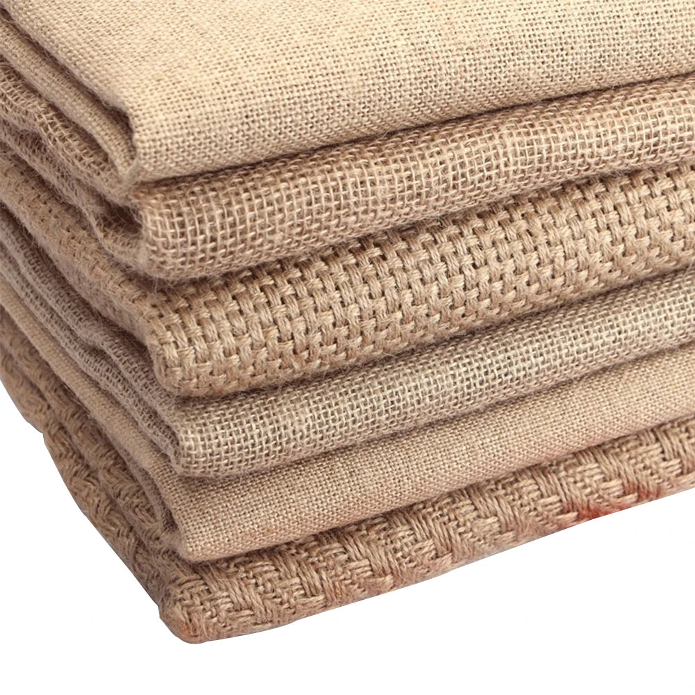toile jute beige clair tissée rustique décoration artisanale sacs tapis affiches