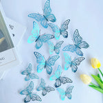 décorations murales papillons transparents multicolores adhésifs modernes élégants variées tailles couleurs