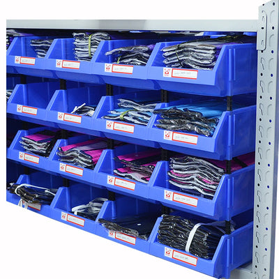 Boîte de rangement bleue pour vis et outils garage T1 Ombre Interieur